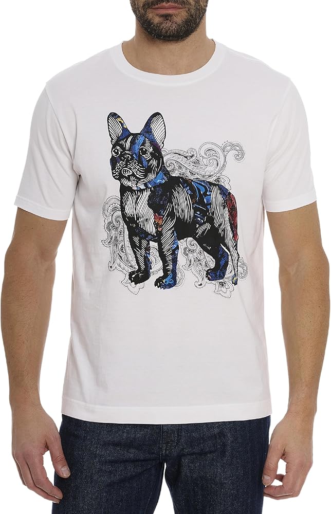 Robert Graham Men's Paisley Frenchie Short-Sleeve T-Shirt