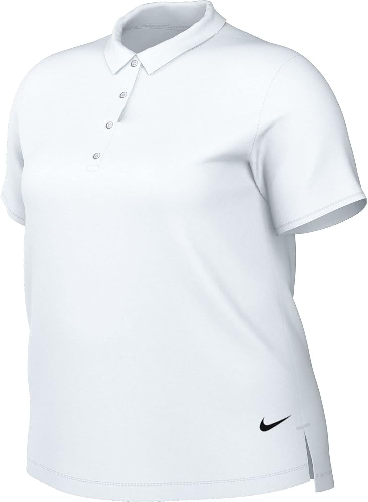 Nike Women's Victory Dri-Fit Golf Polo (as1, Alpha, x_l, Regular, Regular, White/Black)