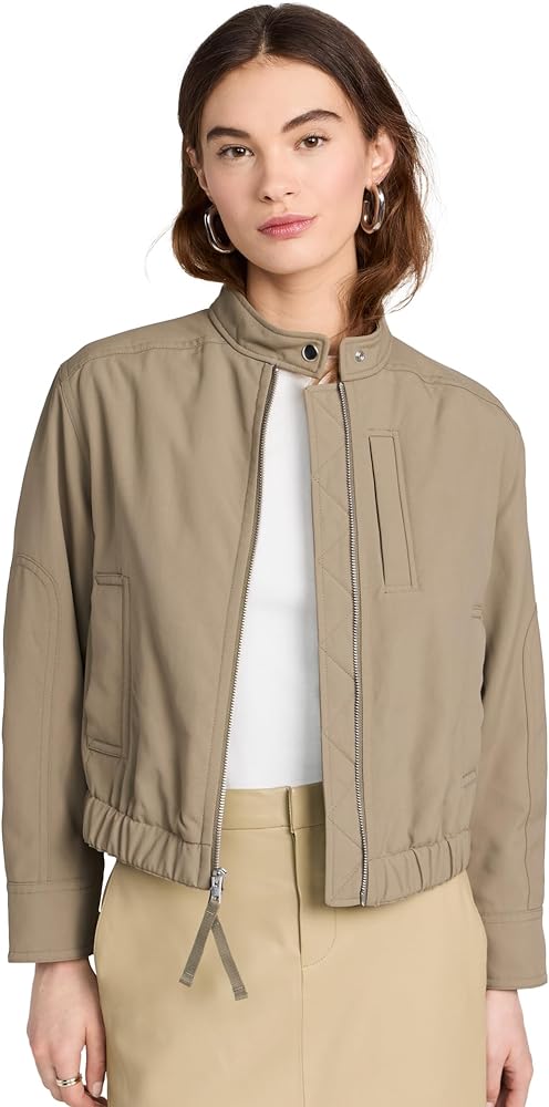 Vince Women's Cropped Bomber Jacket