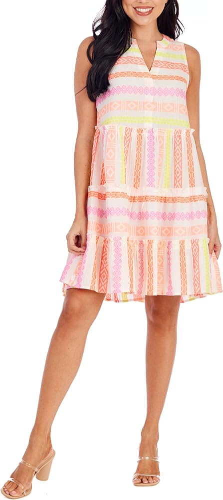 Mud Pie Women's Angelica Yarn Dye Dress