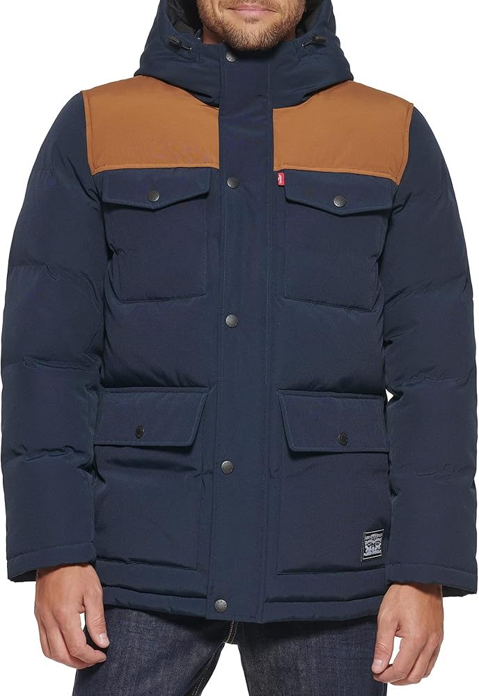 Levi's Mens Arctic Cloth Quilted Lined Performance Parka