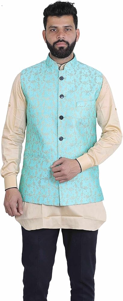 Men's Printed Nehru Jacket