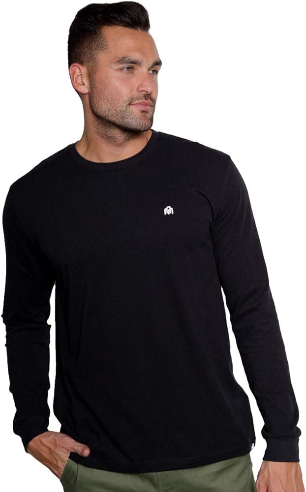 INTO THE AM Long Sleeve Tee Shirts for Men S-3 XL - Men's Longsleeve Casual Work T-Shirts