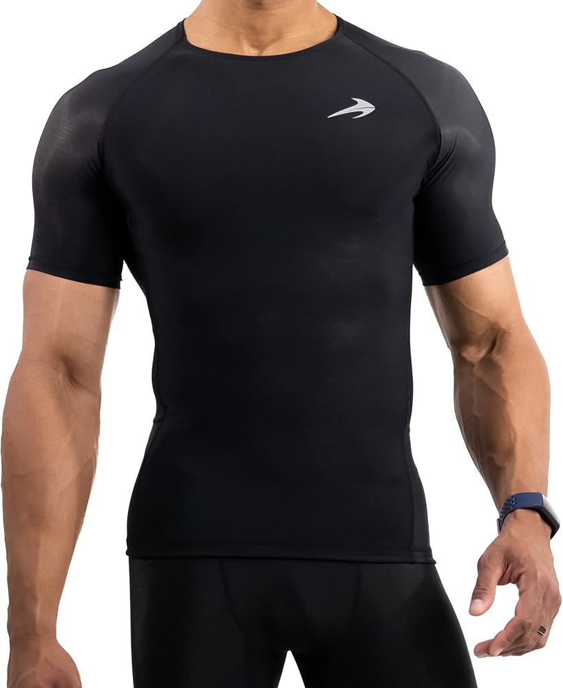 CompressionZ Men's Short Sleeve Compression Shirt - Athletic Base Layer