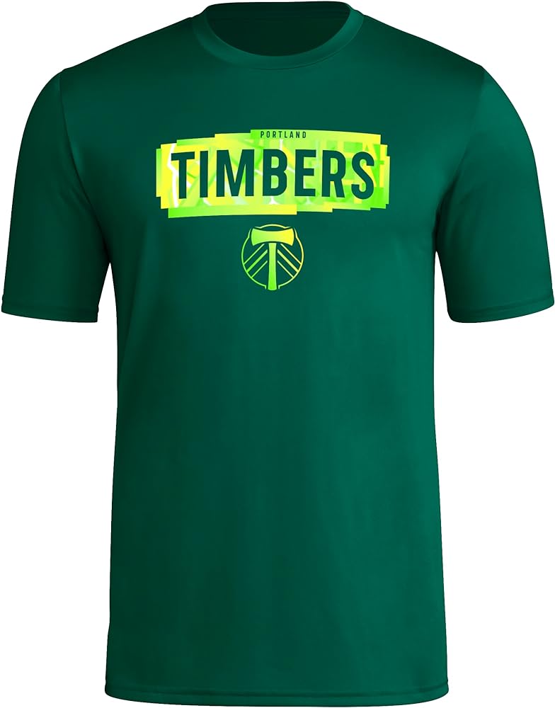 adidas Men's Portland Timbers Short Sleeve Pre-Game T-Shirt