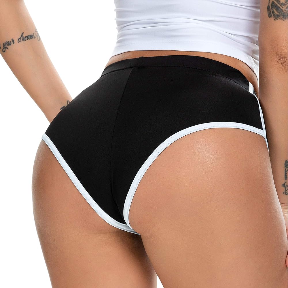 Women's Sexy Booty Shorts Retro Dolphin Shorts Sports Yoga Gym Running Hot Pants