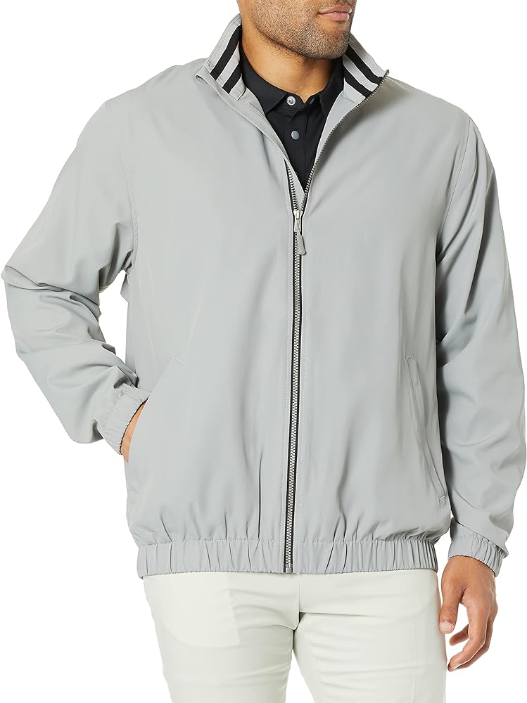 Cutter & Buck Men's Water Resistant Twill Nine Iron Full Zip Lightweight Jacket