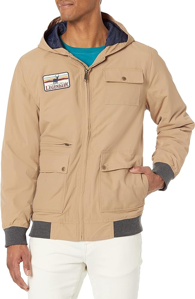 Legendary Whitetails Men's Marksman Bomber Full Zip Hooded Jacket