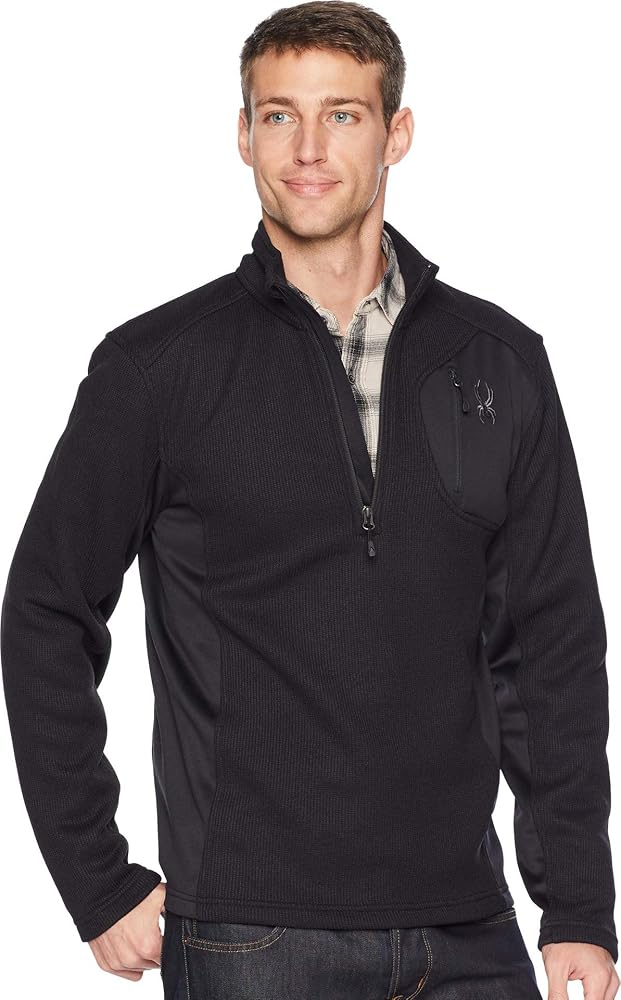 SPYDER Men’s Bandit Half-Zip Stryke Fleece Pullover Jacket for Winter Sports