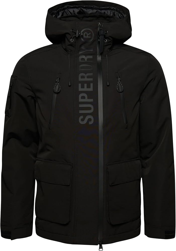 Superdry Mens Ultimate Sd Windcheater Jacket Jet Black/Black Size Xxl