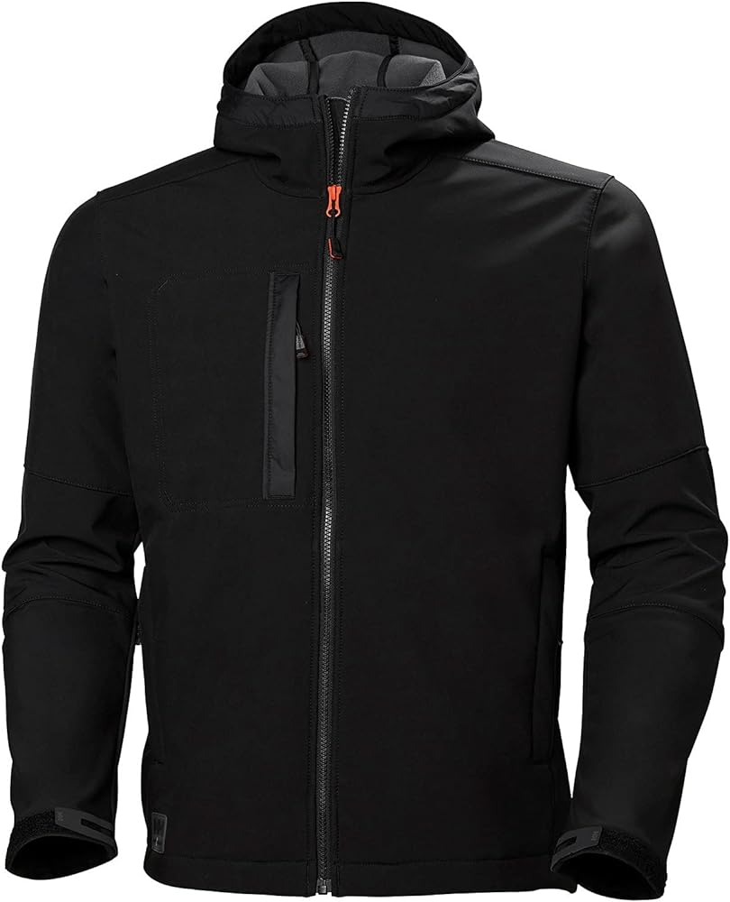 Helly-Hansen Kensington Hooded Softshell Jackets for Men with Durable Waterproof Membrane and Chest, Inside, and Hand Pockets