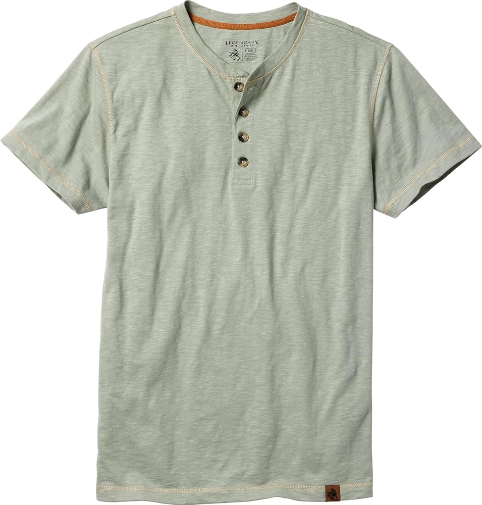 Legendary Whitetails Men's Maverick Slub Henley Short Sleeve Shirt