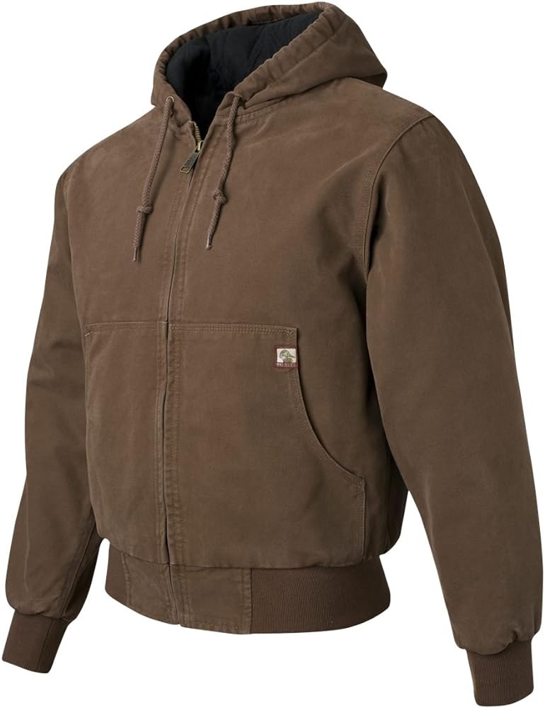 DRI Duck Men's 5020 / 5020T Cheyenne Hooded Boulder Cloth™ Zip Up Work Wear Jacket with Tricot Quilt Lining