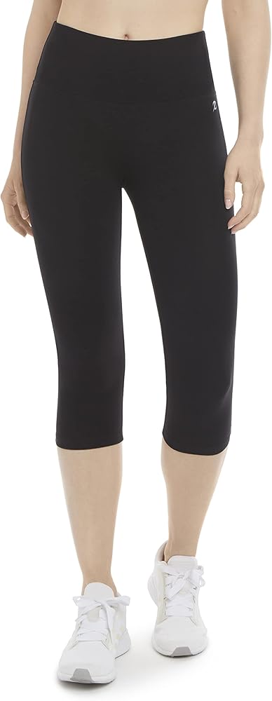 Energy Zone Women's Cotton Stretch High Waist Crop Legging