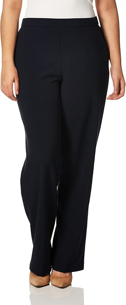 Briggs New York Flat Front Pull on Pant With Slimming Solution (Regular & Short Length)