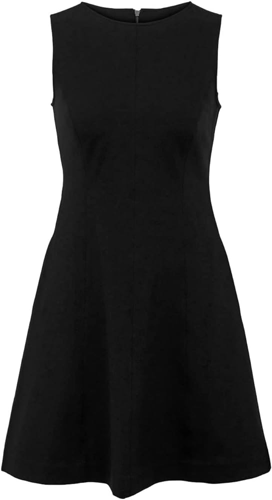 SPANX Women's Black Fit & Flare The Perfect Black Sleeveless Dress