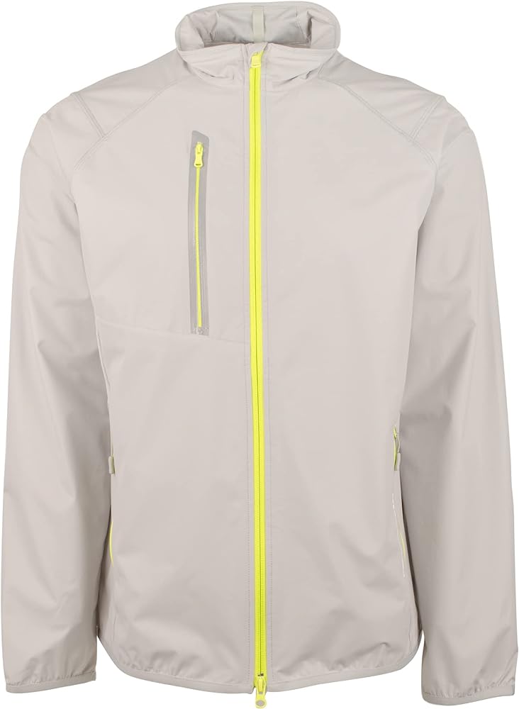 Polo Ralph Lauren RLX Men's Packable Golf Windbreaker Jacket, Grey (m)