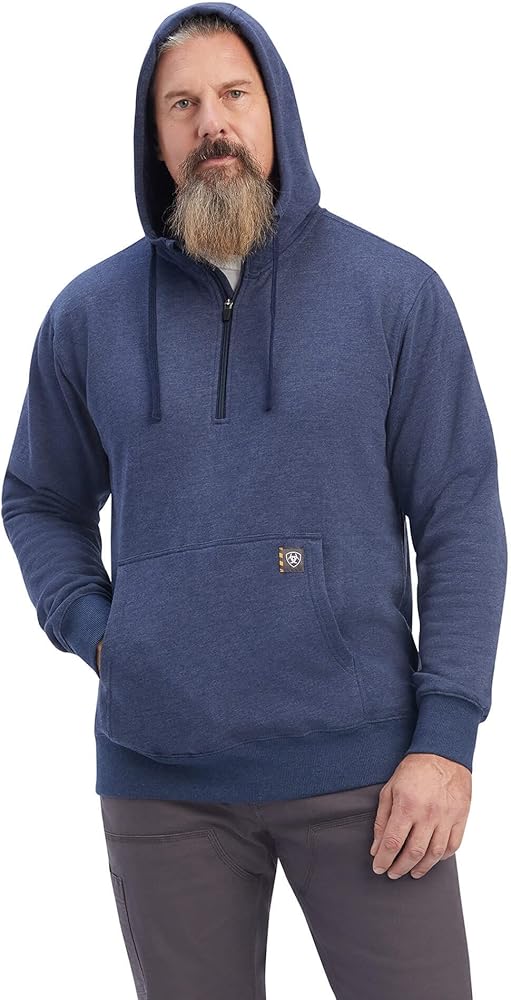 ARIAT Men's Rebar Workman 1/4 Zip Hoodie