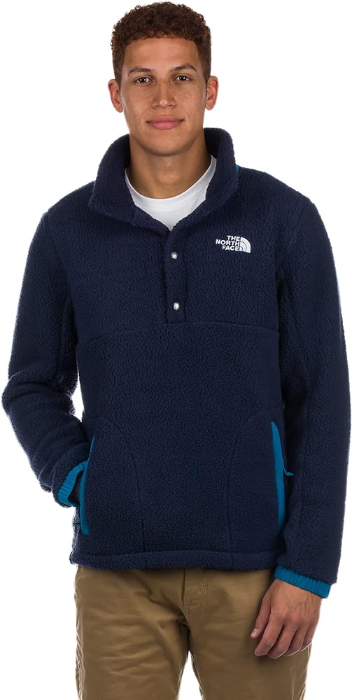 THE NORTH FACE Parkview 1/2 Snap Mens Fleece Summit Navy/Banff Blue Xlarge