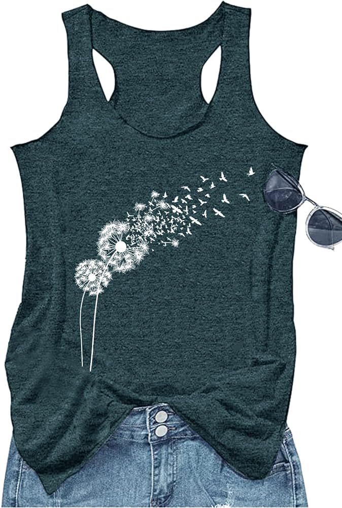 Vintage Mandala Graphic Tank Tops for Women Summer Beach Graphic Loose Tanks Vest USA Flag Vacation Racerback Tank Cami