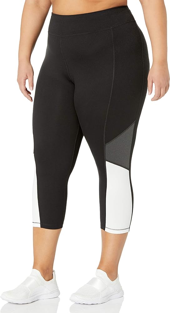 JUST MY SIZE Women's Active Pieced Stretch Capri