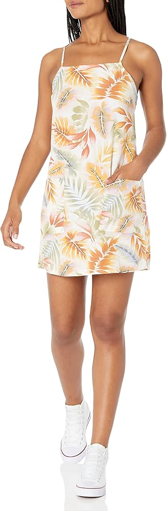 Billabong Women's Straight Round Woven Mini Sundress Dress