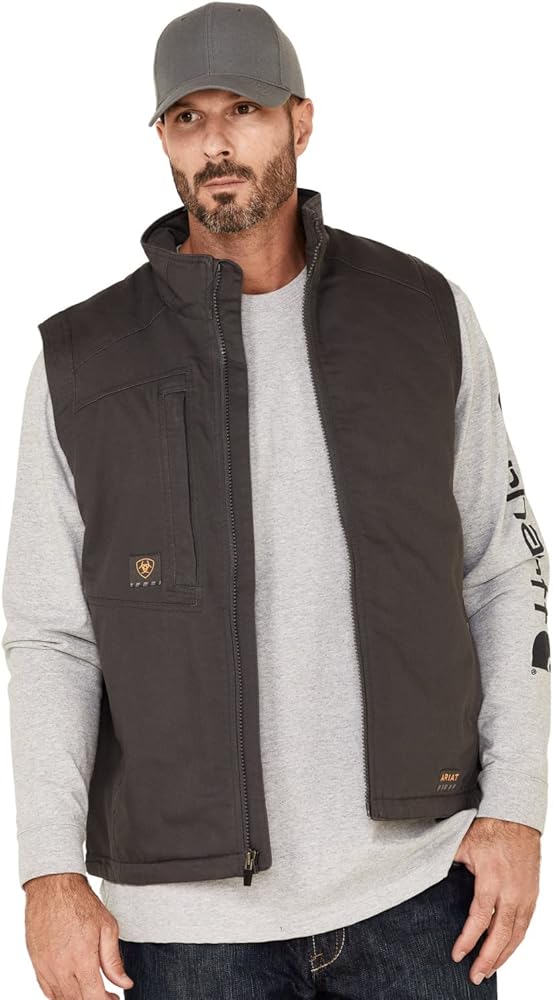 ARIAT Men's Rebar Washed Duracanvas Insulated Vest