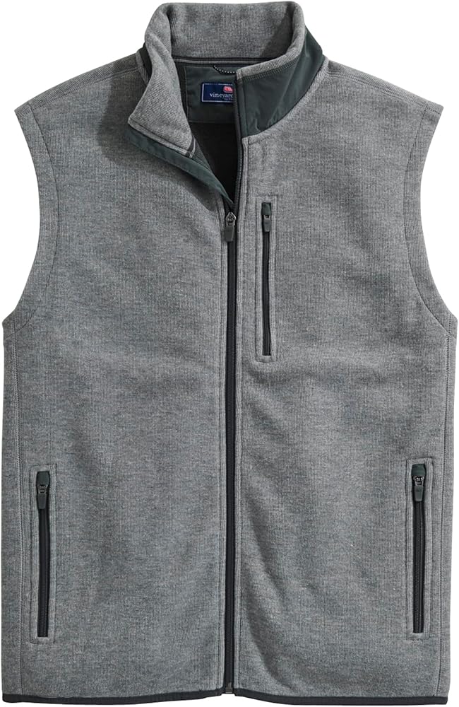 vineyard vines Men's Mountain Sweater Fleece Vest