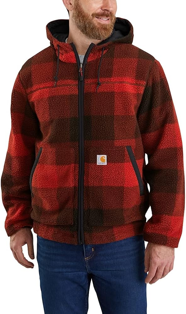 Carhartt Men's Rain Defender Relaxed Fit Fleece Reversible Jacket