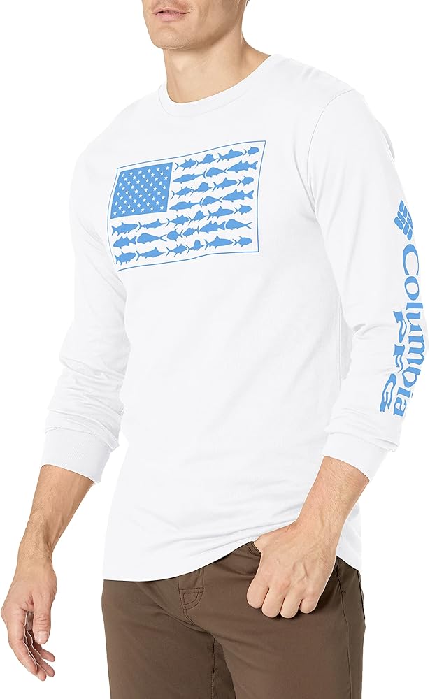 Columbia Men's Long Sleeve Tee Shirt Outdoors Fishing Camping Hiking