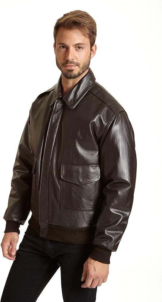 Men's Leather Flight Jacket