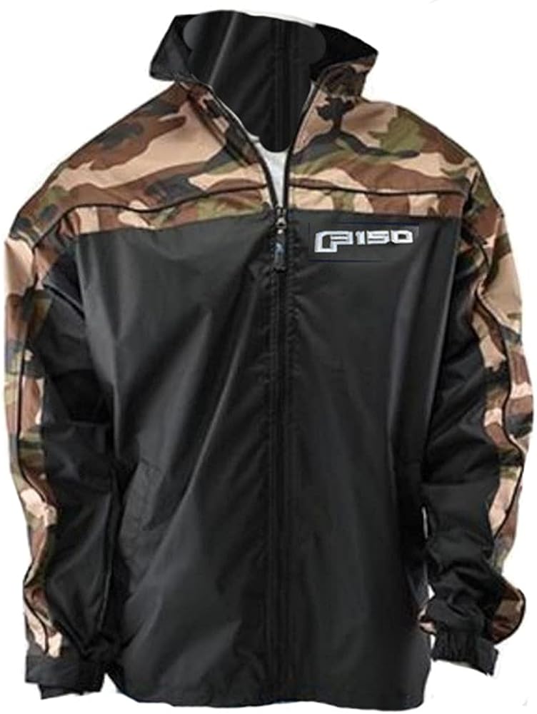 Officially Licensed Ford F-150 Windbreaker for Men (Camo)