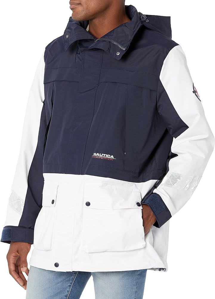 Nautica Men's Competition Sustainably Crafted Water-Resistant Jacket