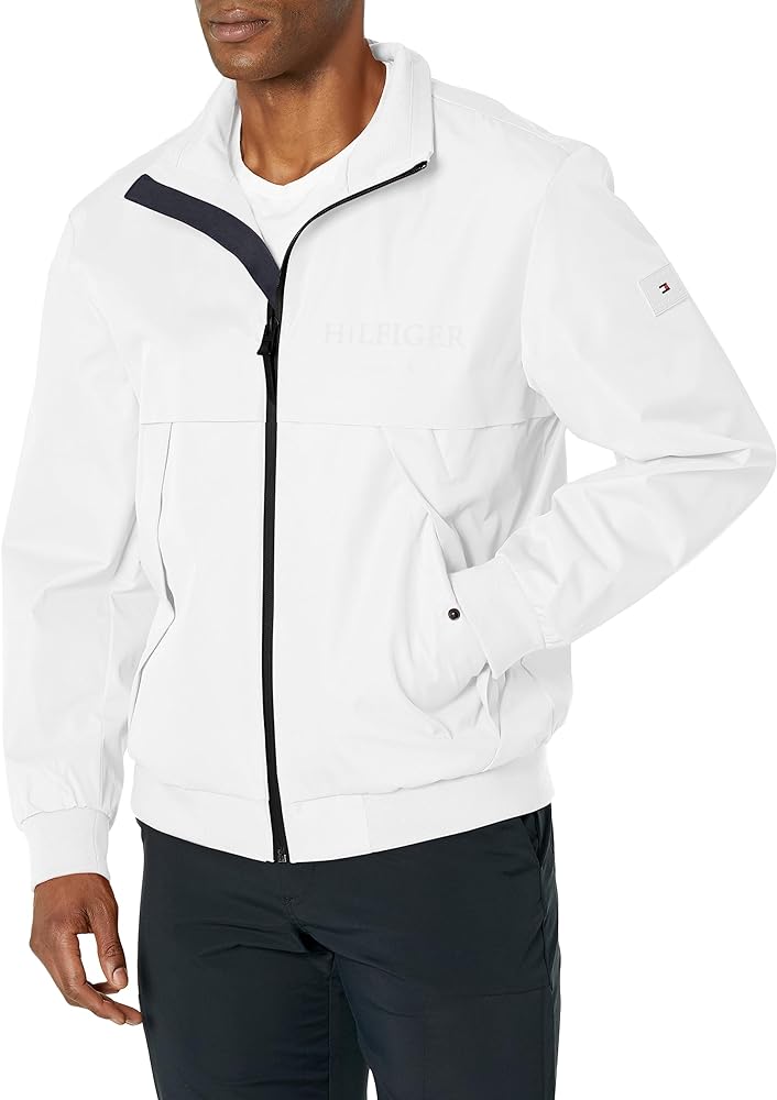 Tommy Hilfiger Men's Clean Logo Bomber