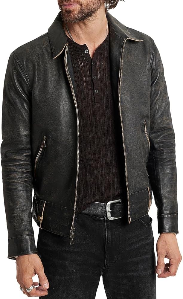 John Varvatos Men's Sorcha Leather Jacket