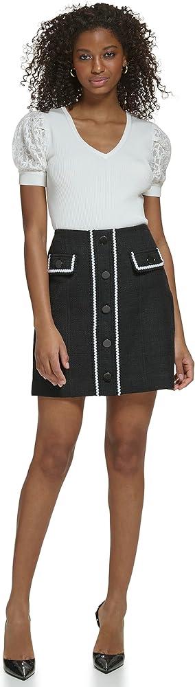 KARL LAGERFELD Women's Tweed Everyday Fashion Sport Skirt