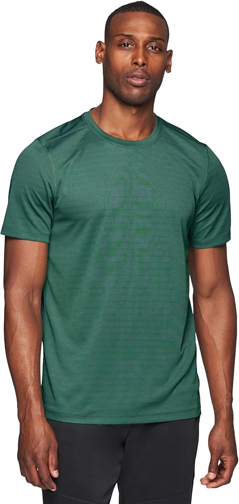 RBX Active Men's Athletic Performance Workout Gym Running Short Sleeve Crewneck T-Shirt