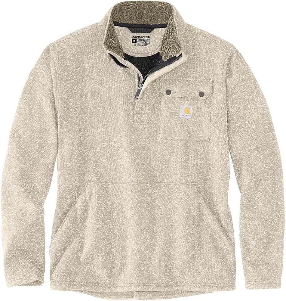 Carhartt Men's Relaxed Fit Midweight Quarter-Zip Pocket Sweater Fleece