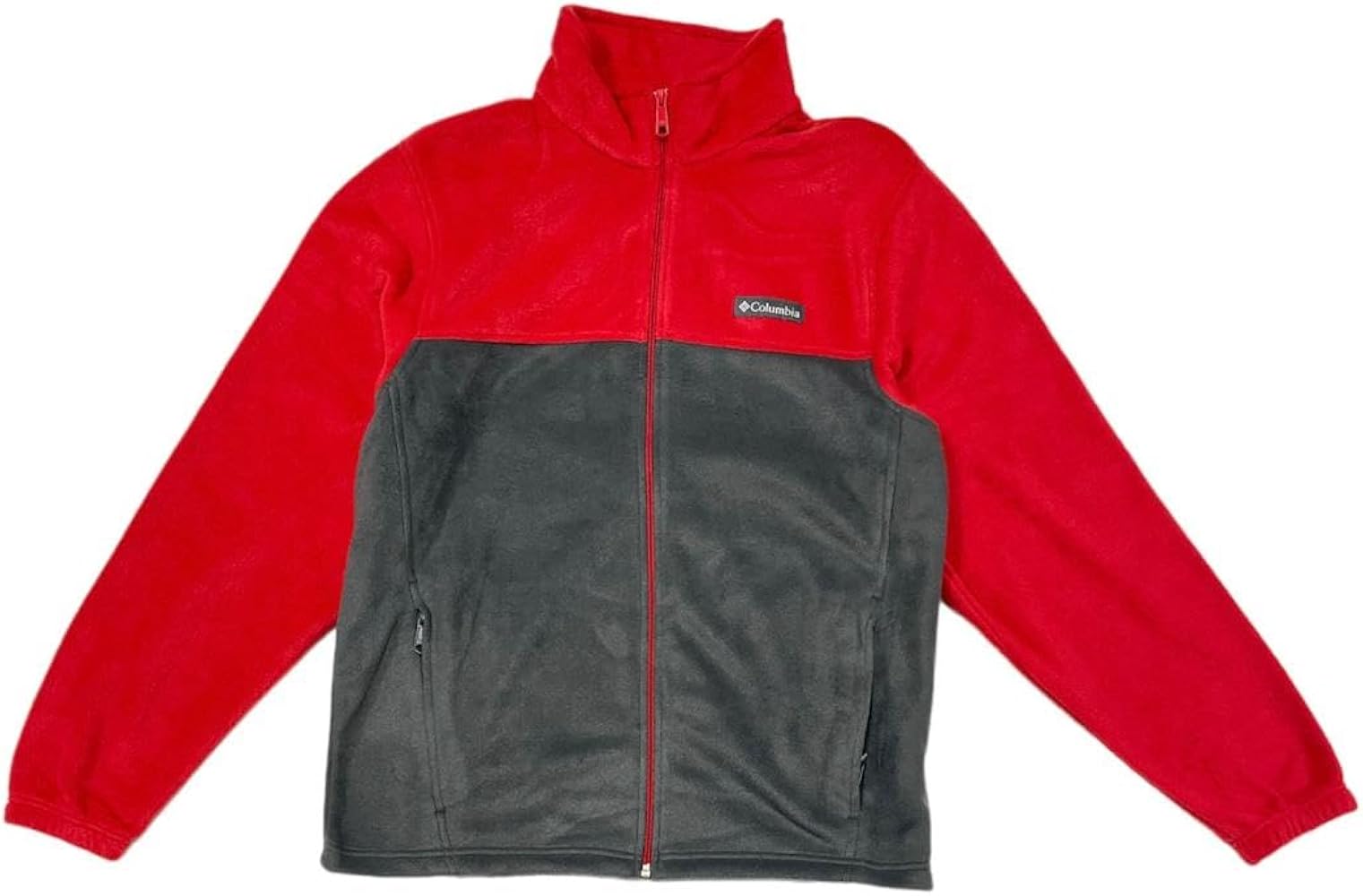 Columbia Mens Granite Mountain Full Zip Fleece Jacket (XL, Red/grey)