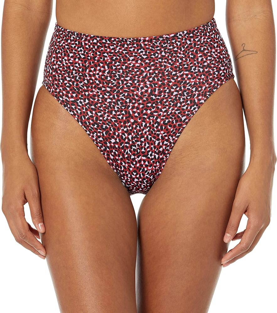 Amazon Essentials Women's High Waist High Leg Bikini Bottom