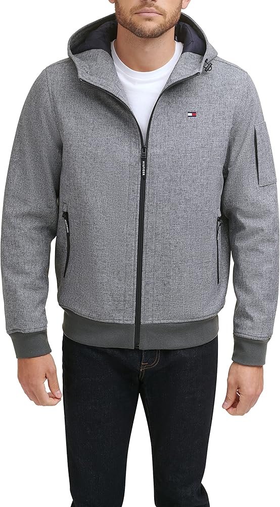 Tommy Hilfiger Men's Soft Shell Active Filled Bomber Jacket