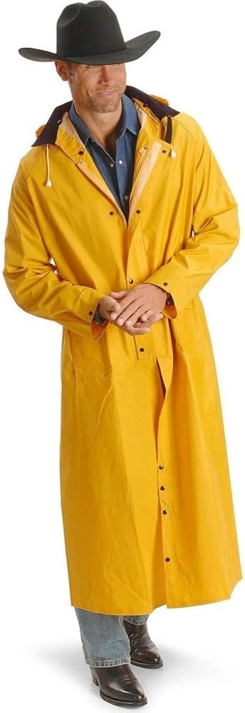 Double-s Men's Saddle Slicker Adult Rain Coat