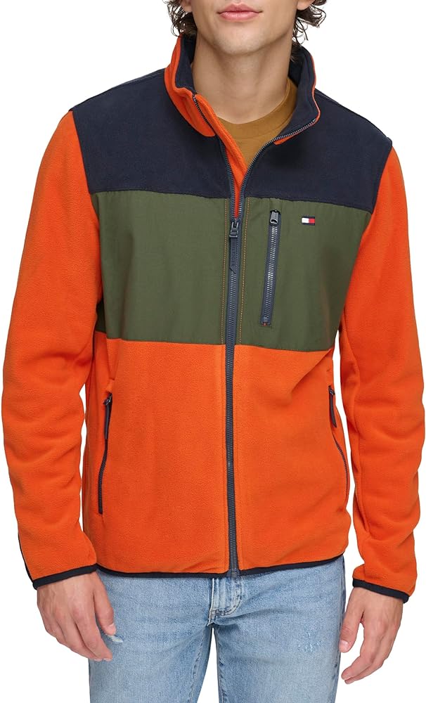 Tommy Hilfiger Men's Polar Fleece Zip Front Jacket