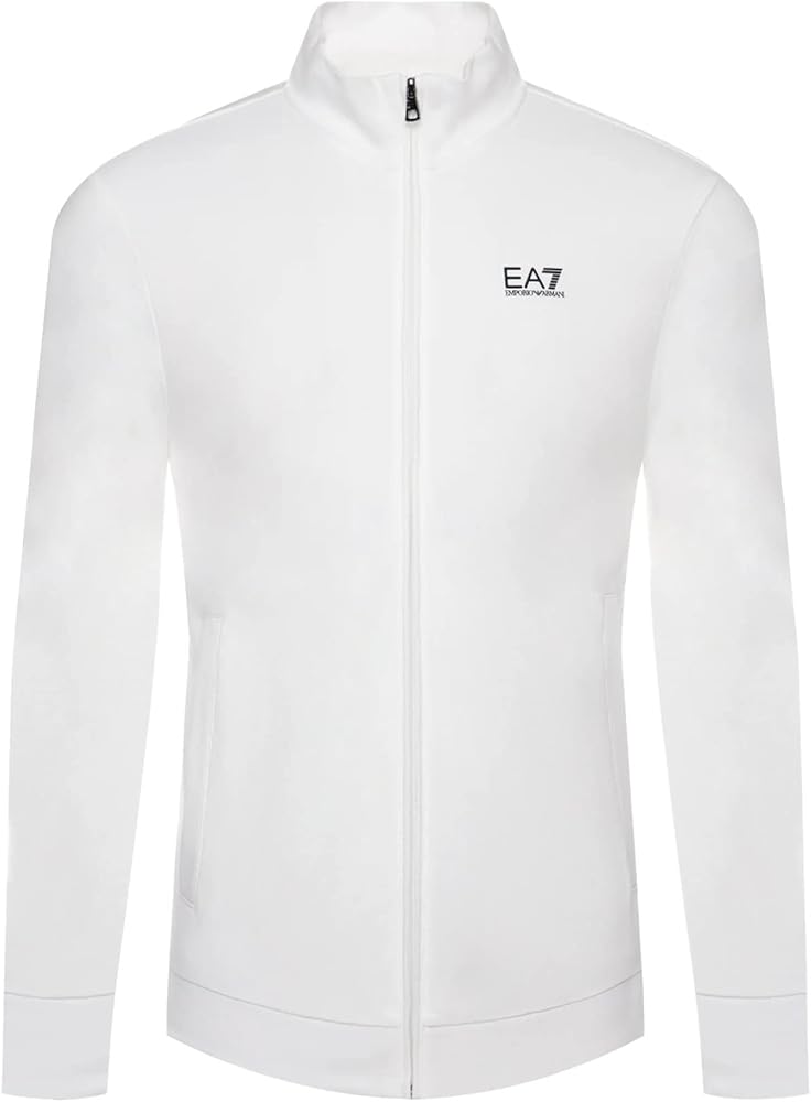 Emporio Armani Men's Long Sleeve Baby French Terry Zip Up Jacket