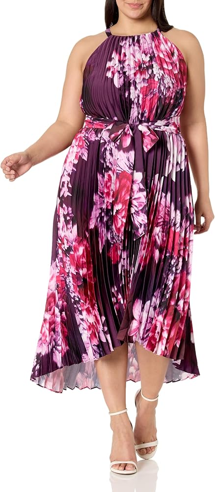 Avenue Women's Plus Size Dress Demi Pleat