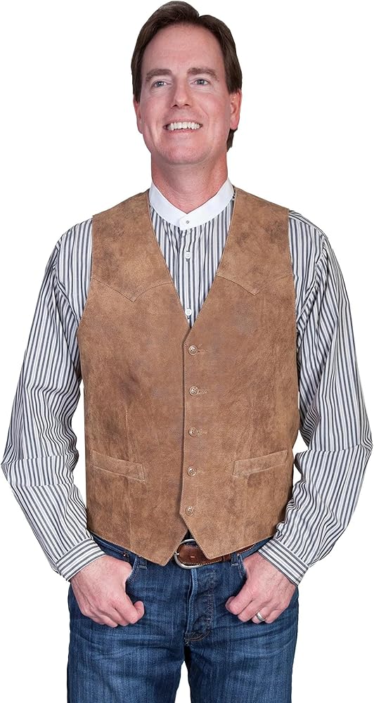 Scully Men's Lamb Leather Vest - 503-189