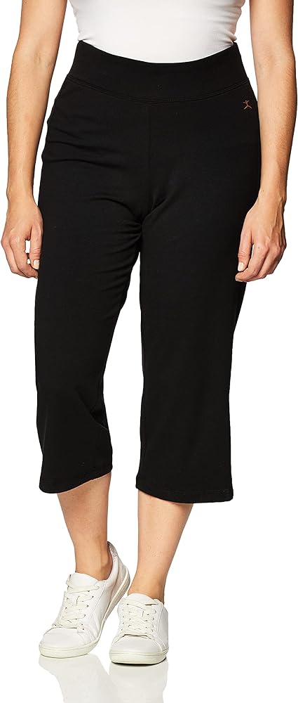 Danskin Women's Sleek Fit Yoga Crop Pant