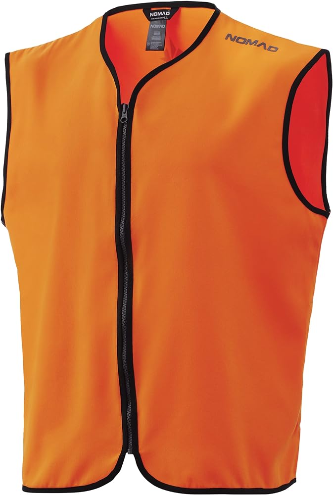 Nomad mens Blaze Vest | Hunting Orange Zip Up Hunting Vest