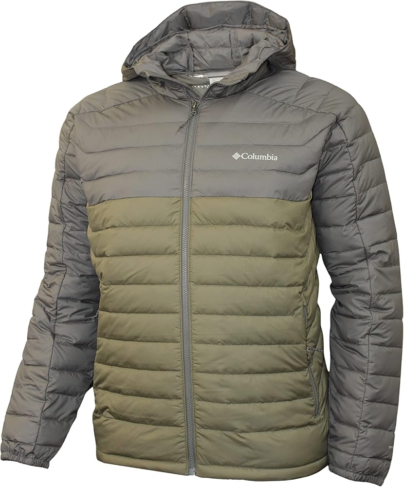 Columbia Men's White Out II Insulated Omni Heat Hooded Jacket (XX-Large, Stone Green/grey 398)