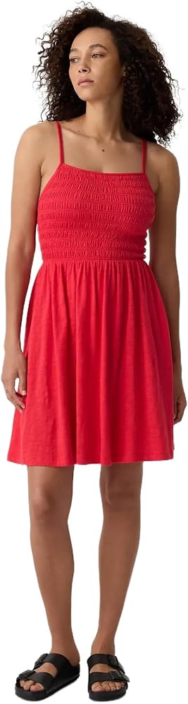 GAP Women's Smocked Midi Dress